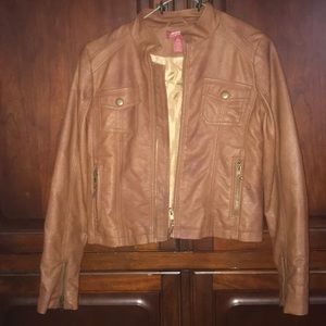 Little Girls SZ 14/16 Arizona Faux Leather Jacket
